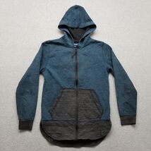 Univibe Hoodie Mens Small Blue Long Sleeve Full Zip Pockets - €12,03 EUR