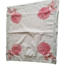 Vintage Flower Hankie Handkerchief Chrysanthemum Dahlia Flowers 16&quot; x 17... - £6.98 GBP