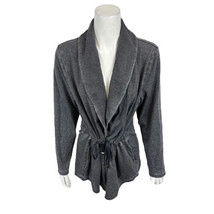 AnyBody Washed French Terry Shawl Collar Jacket (Jet Black, XX-Small) A3... - £17.13 GBP