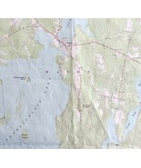 Map Wayne Maine 1966 Topographic Geological Survey 1:24000 27x22&quot; TOPO11 - £41.59 GBP