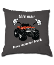 this man loves monster truck (Cover and Pillow Included) - £17.14 GBP