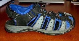 KHOMBU Kid&#39;s Sandals 3M Bobby K-COMFORT Blue Black Drawstring. - $11.47