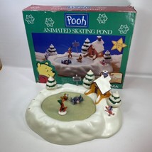 Working Disney POOH ANIMATED SKATING POND Winnie The Pooh Missing The Fence - $41.14