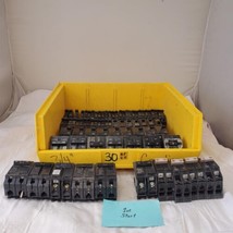 Large Lot of 61 Used Circuit Breakers Assorted #30 - £387.71 GBP