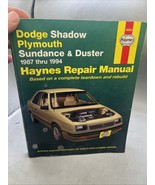 Haynes #30055 Repair Manual Dodge Shadow Plymouth Sundance &amp; Duster 1987... - $13.85