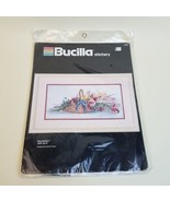 Bucilla Stitichery IRIS BASKET Kit #40283 8&quot;X16&quot; - Glynda Turley - $23.75