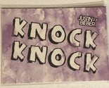Justin Bieber Panini Trading Card # Knock Knock - $1.97