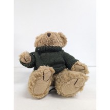 Vintage Russ Berrie Browning Bear With Green Sweater Stuffed Animal 12&quot; - £7.69 GBP