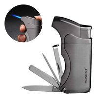 Cigar 4-Toolset Jet Flame Windproof Butane Lighter (Without Fuel) - £15.72 GBP