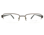Timex Eyeglasses Frames T268 BR Pewter Gray Brown Half brown Titanium 51... - £47.87 GBP