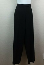 Briggs New York Women&#39;s 14 Black Straight Leg Dress Pants Slacks Office Wear - £27.52 GBP