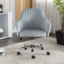 Accent chair Modern home office leisure chair with adjustable velvet - £82.08 GBP