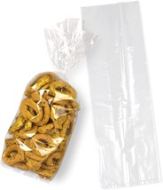 Clear Plastic Gusseted Bags 5&quot; x 3&quot; x 15&quot;  Side Gusset Bags 2 Mil 50 Bags - £10.75 GBP