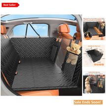 Waterproof Dog Seat Cover with Mesh Window &amp; Storage Pockets for Car Travel - $67.27