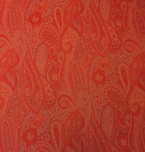 Outdura Sasha Tangerine Orange Floral Paisley Outdoor Fabric By The Yard 54&quot;W - £12.85 GBP