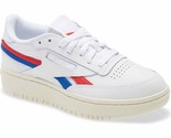 Reebok Women&#39;s Club C Double Tennis Sneaker White/Red/Blue Fy7926 - $41.06+