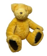 Gund Victoria&#39;s Secret  gold bear faux leather paws No Ribbon Plush 1992... - £10.77 GBP