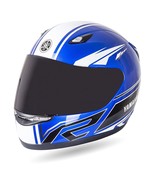 Yamaha Motor YRF Full Face Helmet Racing Blue, Includes Extra Clear Visor   - $175.99
