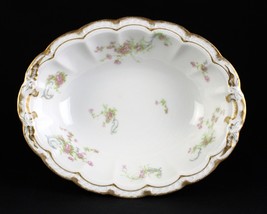 Haviland Limoges Princess with Double Gold Oval Serving Bowl, Schleiger ... - £27.89 GBP
