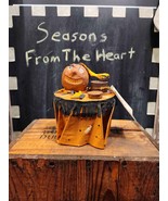 Halloween Table Treat Box Folk Art by Virginia Betourne - $95.97 CAD