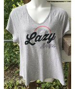 Secret Treasures Lounge Lazy Days Shirt Wm. 3X (22W-24W) Gray Knit Top R... - £10.90 GBP