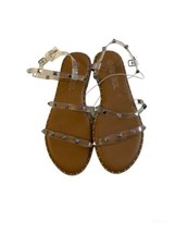 Falls Creek Womens Sandals Size 7 Clear Straps with Silver Studs Brand New - £15.46 GBP