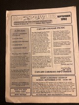 1992 &quot;the Prowler&quot; Mercury Cougar Car Club Newsletter - $151.60 MXN