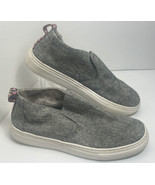 Hey Dude Womens Peyton Linen Grey Black Shoes Size 8 Slip On Sneakers Se... - £13.60 GBP