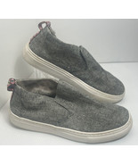 Hey Dude Womens Peyton Linen Grey Black Shoes Size 8 Slip On Sneakers Se... - £13.64 GBP