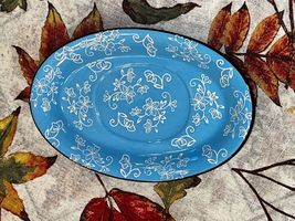 TEMP-TATIONS Presentable Ovenware Floral Lace Small Baking Dish - £15.72 GBP