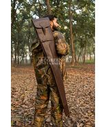 Leather Gun Case Shooting Range Gun Bag Rifle Case Shotgun Carrying Case - £78.35 GBP