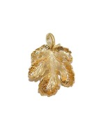 Maple Leaf Pendant Charm 14k Yellow Gold!! - $692.40