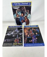 3 VTG Epi-Log Journal Issues 8 12 &amp; 13 TV Magazine Sci-Fi Star Trek Oute... - £14.72 GBP