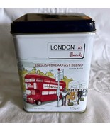 2014 Harrods London English Breakfast Tin Red Double Deck Bus Design Empty - $148.08 MXN