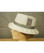 Modern Summer Vented Panel Hat Khaki Twill Tan &amp; Gray RN #42000 Size XL - £15.57 GBP