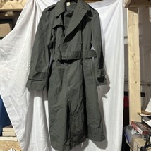 Vintage US Military Vietnam Era Army Green 274 Quarpel Trench Raincoat s... - £26.22 GBP