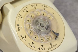 Automatic Electric Almond Rotary Desk Phone Working - £48.55 GBP