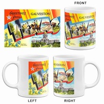 Greetings From Galveston, Texas - Austin - 1930&#39;s - Vintage Postcard Mug - £19.17 GBP+