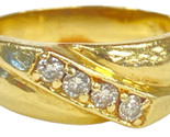 Women&#39;s Cluster ring 14kt Yellow Gold 371402 - £283.37 GBP