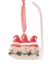 Personalized Christmas Family Ornament Family of 3 Gnomes - £9.76 GBP