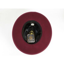 Men Bruno Capelo Hat Australian Wool Fedora Adjustable Size Wesley WE977 Wine. image 2