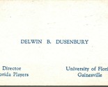 Vtg Business Card Delwin B. Dusenbury Actor Professor Author Radio - £15.22 GBP