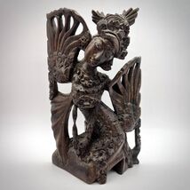 Antique Balinese Asian Hindu Saraswati Wooden Hand Carved Figure Statue ... - $160.00