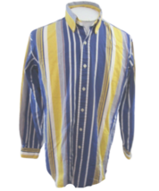 RALPH LAUREN Classic Fit slim Men Shirt 15 1/2 M vintage 1990s stripe cotton - £22.20 GBP