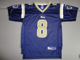 Blue St. Louis Rams #8 Sam Bradford NFL Reebok OnField Youth L Screen Jersey - £16.61 GBP