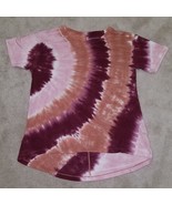 American Eagle Soft &amp; Sexy Tie Dye Tee Pink Burgundy Size Small - £13.94 GBP