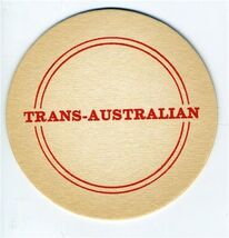 Trans Australian Airlines Heavy Paper Coaster - $13.86