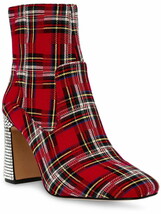 Betsey Johnson Womens Blanche Rhinestone Zip Up Ankle Boots - $24.00