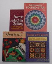Vintage Quilting Pattern books / booklets Lot of 4 Quilting with Folded ... - $9.49