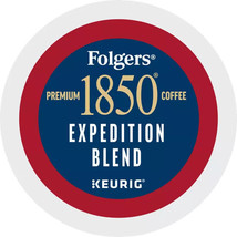 FOLGERS 1850 EXPEDITION BLEND ROAST KEURIG KCUPS 24CT - $14.49